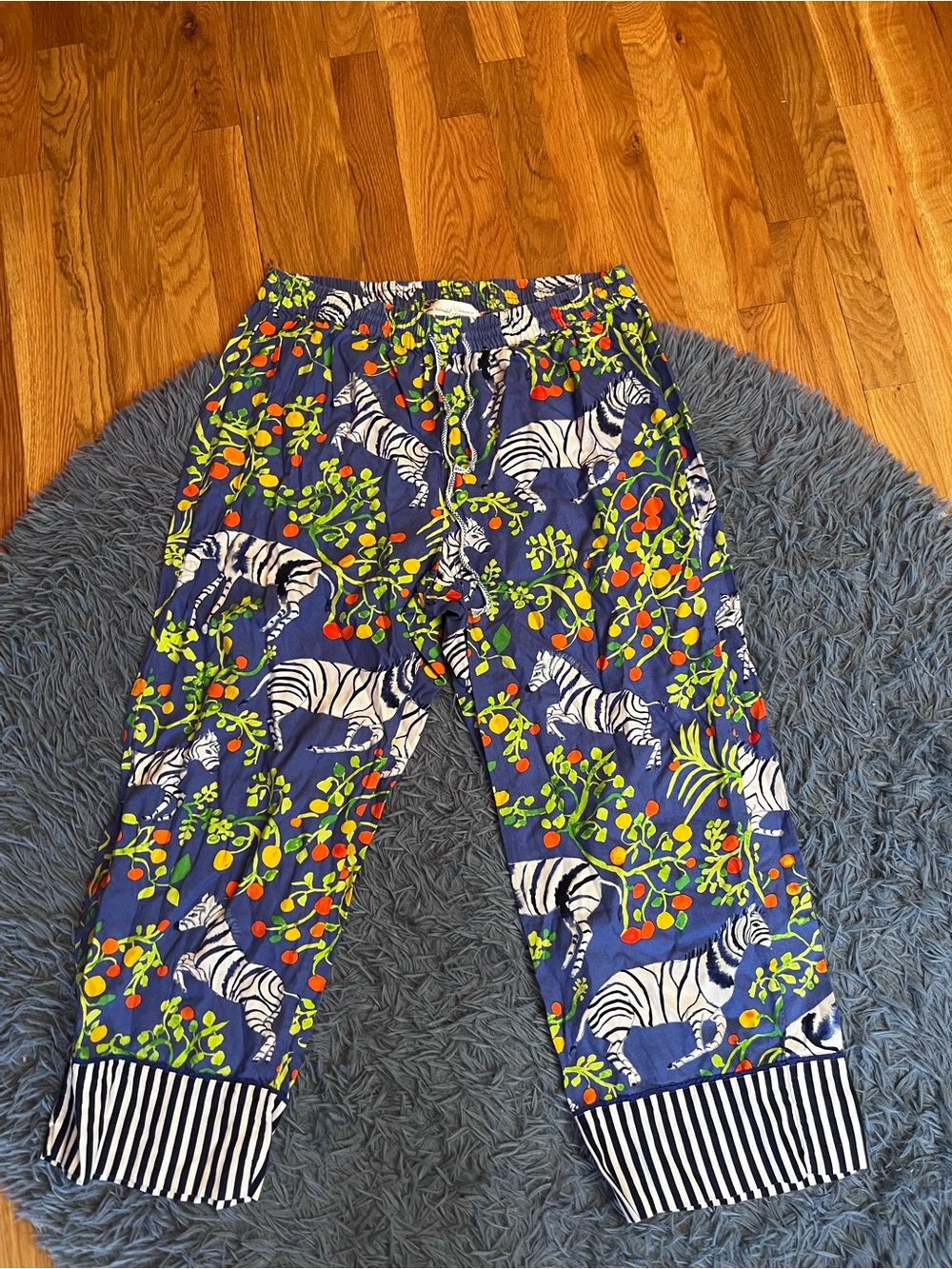 Olivia Wendel for Anthropologie Flannel Sleep PJ Pajama Top Pants Set Size L - Picture 9 of 13